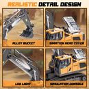 Mini Excavator Toy with Remote & App Control, High-Tech 11-Channel Alloy & Plastic Engineering Vehicle, Fun Toy for Men, Perfect Gift for Kids.-4