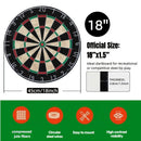 18-inch sisal dartboard, 45cm sisal round net dartboard, digital printed sisal dartboard, sisal dart set，Random 6 types of darts-5