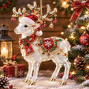 Elf Deer Party Festival 2D Acrylic Keychain Pendant – Christmas Hanging Ornament for Christmas Tree & Holiday Decor, 8cm Tall - Multi - Size A-7