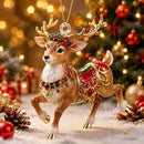 Elf Deer Party Festival 2D Acrylic Keychain Pendant – Christmas Hanging Ornament for Christmas Tree & Holiday Decor, 8cm Tall - Multi - Size B-2