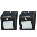 2Pack Solar Sensor Lights Outdoor with 30 LEDs – Wireless Waterproof Solar Motion Sensor Wall Lights for Fence, Patio, Deck, Yard & Garden, Motion Activated Auto On/Off(White)-1