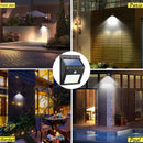 2Pack Solar Sensor Lights Outdoor with 30 LEDs – Wireless Waterproof Solar Motion Sensor Wall Lights for Fence, Patio, Deck, Yard & Garden, Motion Activated Auto On/Off(White)-7