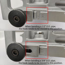 3/8" 1/2" OD Tubing Bender 2 in 1 Manual Bender 180° HVAC Soft Copper Aluminum Tubes Bending Tool for Air Conditioning Refrigeration Repair(silver)-6