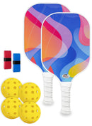 Pickleball Paddle Set with 4 Balls – Fiberglass Surface, Lightweight Grip | Indoor & Outdoor Play-1