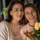 Forever Love Heart Birthstone Necklace: 925 Sterling Silver Personalized Jewelry for Mom, Wife, Friend with 12 Month Stone Options（blue diamond,December）-5