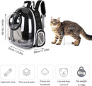 pet products Pet Space Capsule Backpack, Small Medium Cat Puppy Dog Carrier, Transparent Breathable Heat Proof, Pet Carrier for Travel Hiking Walking Camping, Grey-3