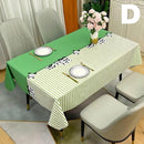 Waterproof Oilproof Washable Heat-Resistant PVC Tablecloth - 5 Patterns & Sizes for Home, Restaurant & Picnic Dining（B,200*138）-4