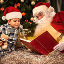 10Pack Christmas Santa Hats for Adults - Extra Thicken Velvet Santa Claus Hats for Women Men Fluffy Plush Xmas Hats Christmas Party Supplies New Year's Eve Party Hats for Adults Teenagers-5