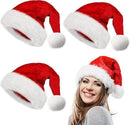 10Pack Christmas Santa Hats for Adults - Extra Thicken Velvet Santa Claus Hats for Women Men Fluffy Plush Xmas Hats Christmas Party Supplies New Year's Eve Party Hats for Adults Teenagers-7