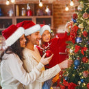 3Pack Christmas Santa Hats for Adults - Extra Thicken Velvet Santa Claus Hats for Women Men Fluffy Plush Xmas Hats Christmas Party Supplies New Year's Eve Party Hats for Adults Teenagers-4