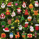 30pcs Mini Christmas Ornaments for Mini Tree Decorations Small Christmas Ornaments Resin Miniatures for Craft Christmas Decor-1
