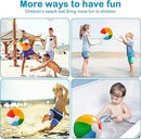12'' Beach Ball for Kids: 14 Pack Beach Balls Bulk Inflatable Pool - Beach Balls Bulk Hawaiian Tropical Theme Christmas Party Decorations Favors Supplies-4