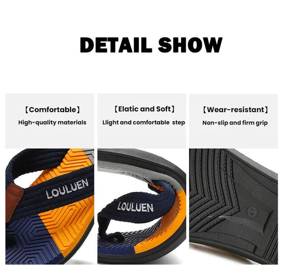 Men's Flip Flops with EVA-PVC Dual Sole, 3 Colors (Black/Blue/Green) for Comfort & Style for Summer Beach & Daily Wear(Blue)