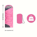 Rosy Four-Season Rectangular Sleeping Bag for Adults-5