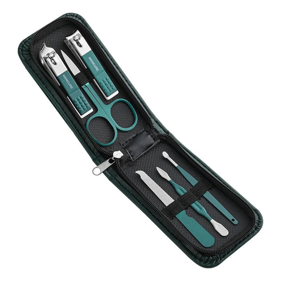 Portable Stainless Steel Nail Clipper Set (6 pcs)