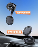 Suction Phone Mount for Car Dashboard/Windshield - 360°Adjustable Magnetic Phone Holder for Car, Foldable Car Phone Holder for iPhone  Series (Carbon Fiber & Aluminum Alloy)-3