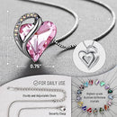 Infinity Love Heart Necklace, Birthstone Necklace for Women, Jewelry for Women with Healing Crystals, Allergy Free Pendant Necklace-10a-October-Rose Quartz Pink-4