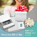 Infinity Love Heart Necklace, Birthstone Necklace for Women, Jewelry for Women with Healing Crystals, Allergy Free Pendant Necklace-12a-December-Aquamarine Blue-6