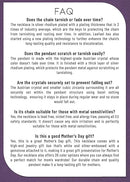 Infinity Love Heart Necklace, Birthstone Necklace for Women, Jewelry for Women with Healing Crystals, Allergy Free Pendant Necklace-13c-Protection-Crystal Black-5