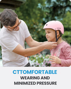 OutdoorMaster Youth & Kids Bike Helmet - Adjustable Multi-Sports Skateboard Helmet with Removable Liners for Balance Bike, Toddler Scooter, One Wheel Hoverboard-Light Pink-Large - 0