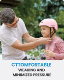 OutdoorMaster Youth & Kids Bike Helmet - Adjustable Multi-Sports Skateboard Helmet with Removable Liners for Balance Bike, Toddler Scooter, One Wheel Hoverboard-Light Pink-Medium-2