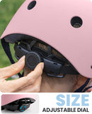 OutdoorMaster Youth & Kids Bike Helmet - Adjustable Multi-Sports Skateboard Helmet with Removable Liners for Balance Bike, Toddler Scooter, One Wheel Hoverboard-Light Pink-Medium-3