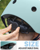 OutdoorMaster Youth & Kids Bike Helmet - Adjustable Multi-Sports Skateboard Helmet with Removable Liners for Balance Bike, Toddler Scooter, One Wheel Hoverboard-Mint Green-Large-3