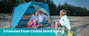 OutdoorMaster Pop Up 3-4 Person Beach Tent X-Large - Easy Setup, Portable Beach Shade Canopy Folding Sun Shelter with UPF 50+ UV Protection Removable Skylight Family Size (Blue)-14
