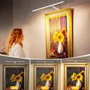 Picture Light for Wall Plug in 24inch, Dimmable LED Art Photo Light with Remote, 3000K Warm White Wall Lights with On/Off Switch Display for Picture, Gallery, Painting, Frame (Silver)-7