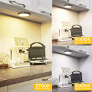 4 Pack Puck Lights 5V Single USB Powered,3 Color Temperature Adjustable & Dimmable Under Cabinet Light,3D Printer LED Lamp Kit for Cabinet,Wardrobe,Showcase-2