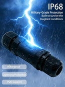 Starlink Ethernet  Connector,RJ45 Coupler, Ethernet Female to Female Extender with Lightning Protection and IP68 Waterproof,CAT8/CAT7/CAT6/CAT5E Cables-3