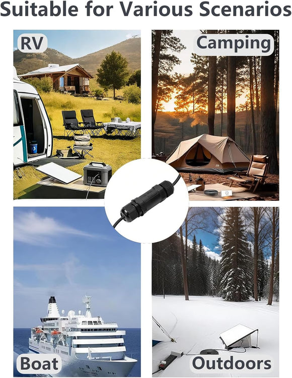 Starlink Ethernet  Connector,RJ45 Coupler, Ethernet Female to Female Extender with Lightning Protection and IP68 Waterproof,CAT8/CAT7/CAT6/CAT5E Cables