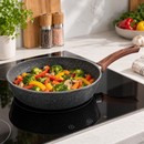 28cm PFOA Free Non-Stick Saute Pan with Lid, Marble-Effect Non-Stick Coating, Induction Compatible, Soft-Touch Handle, Dishwasher Safe-9