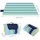 200 X 200 Cm Large Waterproof Sandproof Picnic Blanket, 3 Layer Beach Blanket With Carry Handle, Outdoor Picnic Mat-4