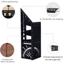3D Aluminum Alloy Carpenter Square, 90 To 45 Degree Professional Angle Ruler, Woodworking Measuring Ruler Suitable For-3