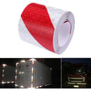 2 pcs Reflective Tape Safety Warning Reflective Sticker Film White Red, Fluorescent Safety Tape Sticker For Night-2