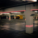 2 pcs Reflective Tape Safety Warning Reflective Sticker Film White Red, Fluorescent Safety Tape Sticker For Night-3