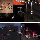 2 pcs Reflective Tape Safety Warning Reflective Sticker Film White Red, Fluorescent Safety Tape Sticker For Night-4