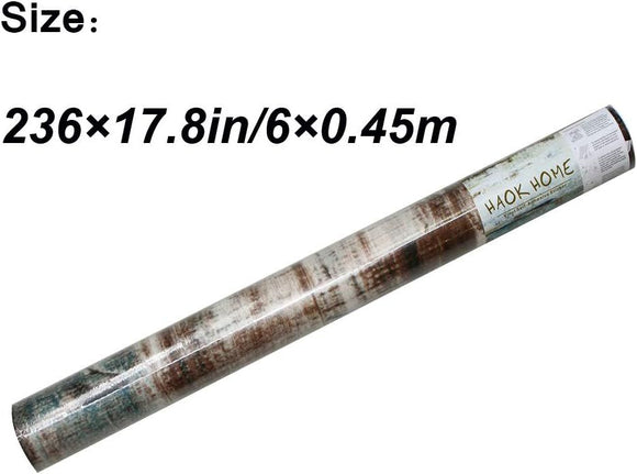 Self Adhesive Vinyl Wallpaper For Furniture Countertop Brown wood grainPattern Decorative Sticker,0.45*6M