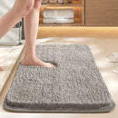 Ultra-soft and absorbent bathroom mat | 3.5cm thick, antibacterial and non-slip TPR material, machine washable, quick-drying, suitable for showers, bathtubs and entryways (Gray, 15.75*23.62in)-1