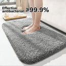 Ultra-soft and absorbent bathroom mat | 3.5cm thick, antibacterial and non-slip TPR material, machine washable, quick-drying, suitable for showers, bathtubs and entryways (brown,15.75*23.62in)-2