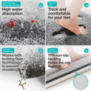 Ultra-soft and absorbent bathroom mat | 3.5cm thick, antibacterial and non-slip TPR material, machine washable, quick-drying, suitable for showers, bathtubs and entryways (brown,15.75*23.62in)-5