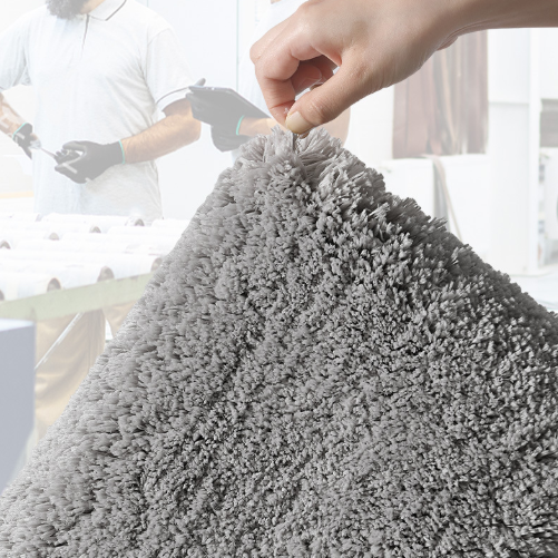 Ultra-soft and absorbent bathroom mat | 3.5cm thick, antibacterial and non-slip TPR material, machine washable, quick-drying, suitable for showers, bathtubs and entryways (brown,15.75*23.62in)
