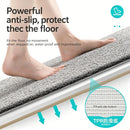 Ultra-soft and absorbent bathroom mat | 3.5cm thick, antibacterial and non-slip TPR material, machine washable, quick-drying, suitable for showers, bathtubs and entryways (brown,19.69*31.5in)-3