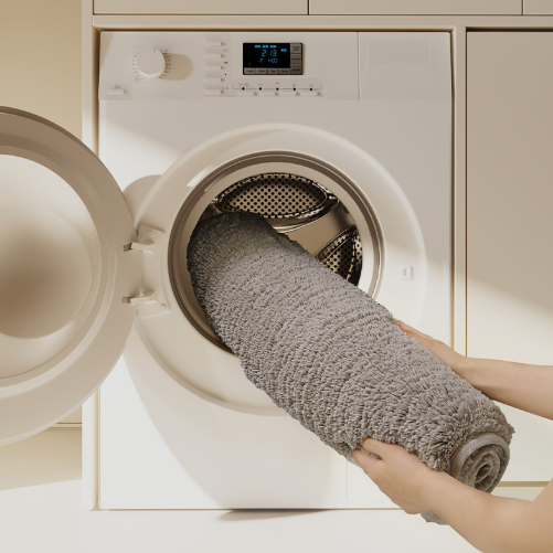Ultra-soft and absorbent bathroom mat | 3.5cm thick, antibacterial and non-slip TPR material, machine washable, quick-drying, suitable for showers, bathtubs and entryways (brown,19.69*31.5in)