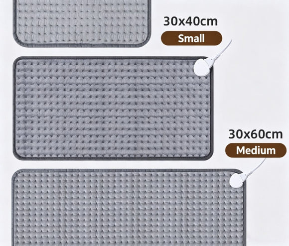 Portable Electric Heating Pad | Fast Heat Therapy Pad for Muscle Soreness & Body Ache, Adjustable Temperature Auto Shut Off Washable Warm Heating Mat for Home Pain Relief (30*60)