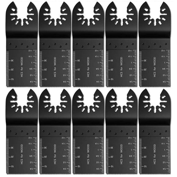 10 Pcs High Carbon Steel Saw Blades, 34 mm