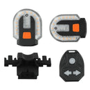 4Pcs Turn Signals for Bicycles with Alarm, USB Charging Remote Control Split/Integrated Bike Tail Light Rear Lights Can be Mounted on Front and Rear of Bicycle-1