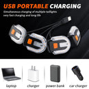 4Pcs Turn Signals for Bicycles with Alarm, USB Charging Remote Control Split/Integrated Bike Tail Light Rear Lights Can be Mounted on Front and Rear of Bicycle-5