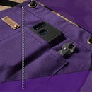 Chef and BBQ Apron - Canvas, Stainless Steel Hardware - Cross Back Straps（Purple, with only one apron）-3